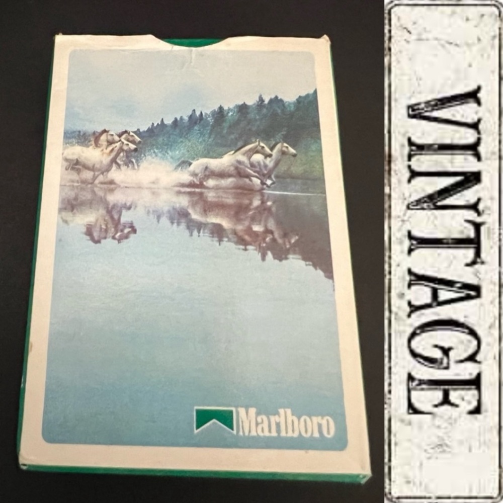 Philip Morris Marlboro Running Horses Playing Cards - 1989